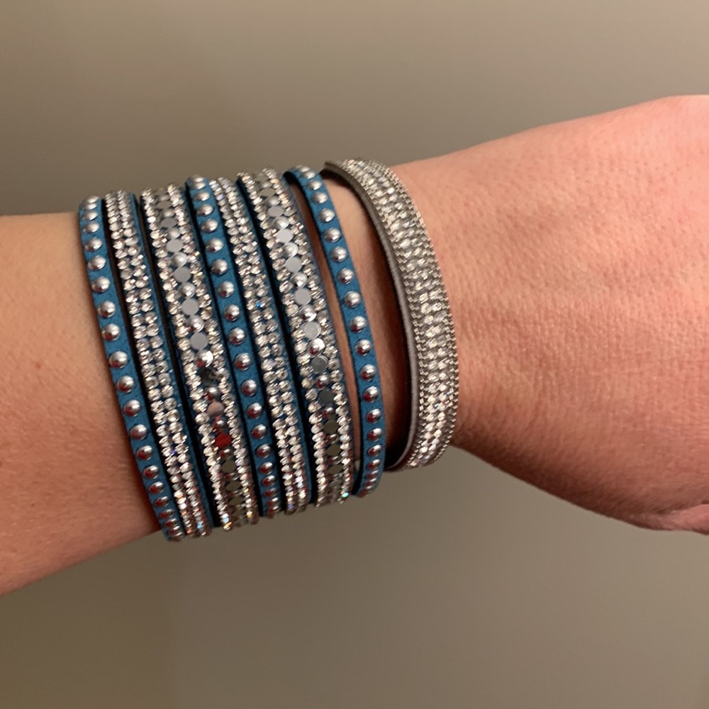 Rhinestone Snap Bracelets